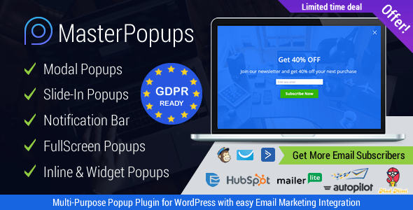 Master Popups v3.1.6 – Popup Plugin for Lead Generation