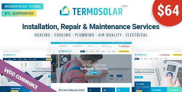 Termosolar v2.1 – Maintenance Services WordPress Theme