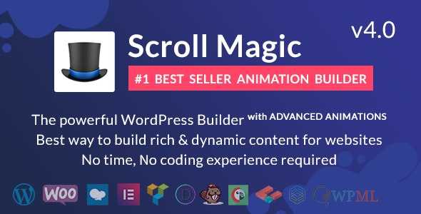 Scroll Magic v4.0 – Scrolling Animation Builder Plugin