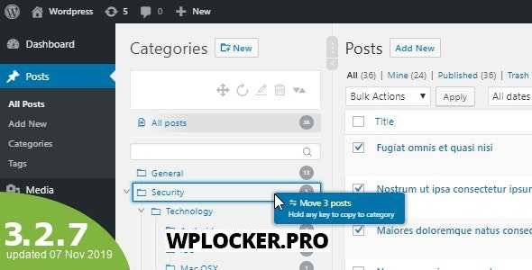 WordPress Real Category Management v3.2.14 – Custom category term order / Tree view
