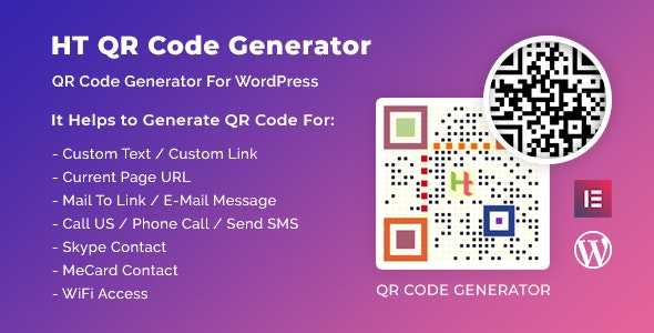 HT QR Code Generator for WordPress v1.0.2