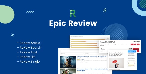 Epic Review v1.0.1 – WordPress Plugin & Add Ons for Elementor & WPBakery Page Builder