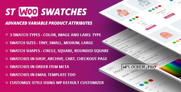 WooCommerce Swatches v1.1.0 ( Color, Image and Label Swatch )