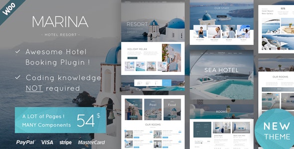 Marina v1.6 – Hotel & Resort WordPress Theme