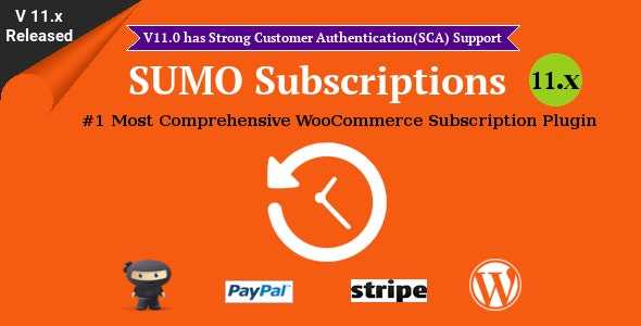 SUMO Subscriptions v11.2 – WooCommerce Subscription System