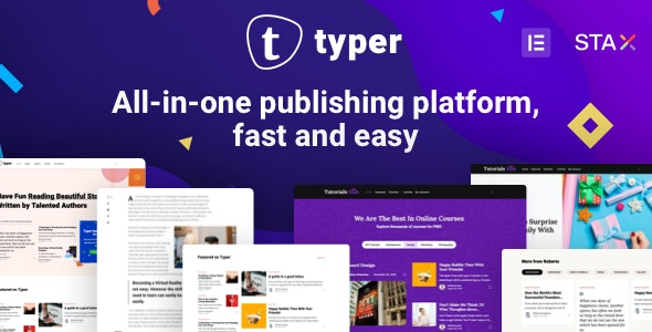 Typer v1.9.0 – Amazing Blog and Multi Author Publishing Theme