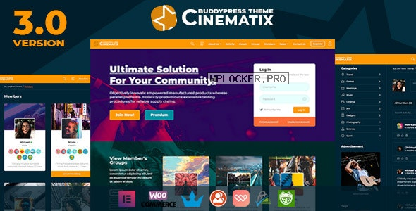 Cinematix v3.0.4 – BuddyPress Nouveau Membership Theme