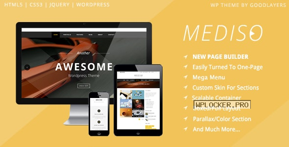 Mediso v1.2.3 – Corporate / One-Page / Blogging WP Theme