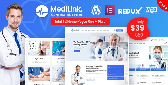 Medilink v1.5.0 – Health & Medical WordPress Theme