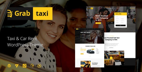 Grab Taxi v1.2.5 – Online Taxi Service WordPress Theme