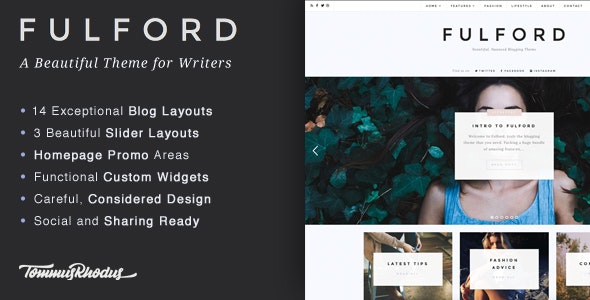 Fulford v1.0.9 – Responsive WordPress Blogging Theme