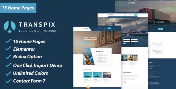 Transpix v1.0 – Logistics Warehouse WordPress Theme