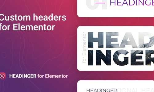Download Headinger v1.0.0 – Customizable headings for Elementor