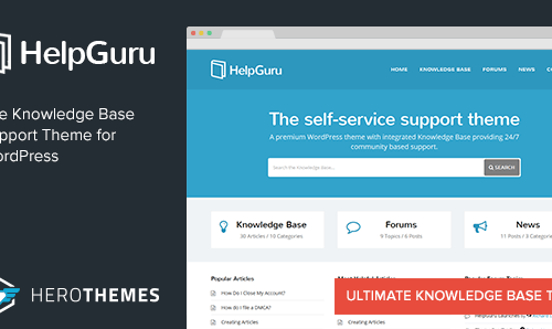 Download HelpGuru v1.7.2 – A Self-Service Knowledge Base Theme