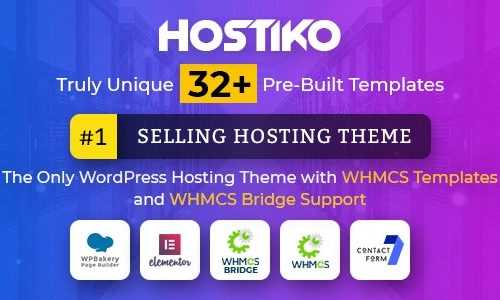 Download Hostiko v36.1.0 – WordPress WHMCS Hosting Theme