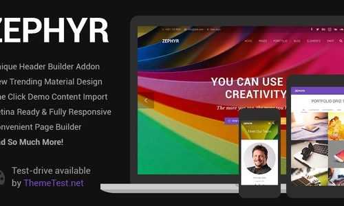 Download Zephyr v7.2 – Material Design Theme