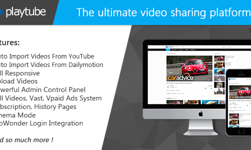 Download PlayTube v1.3 – The Ultimate PHP Video CMS & Video Sharing Platform