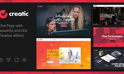 Download Creatic v1.0.0 – One Page Parallax WordPress