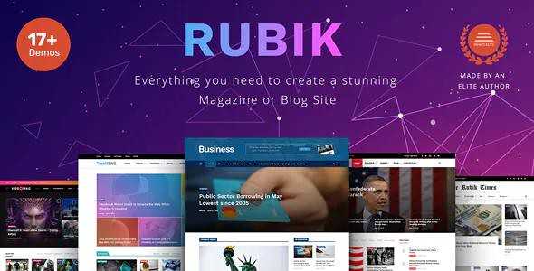 Rubik v1.8 – A Perfect Theme for Blog Magazine Website