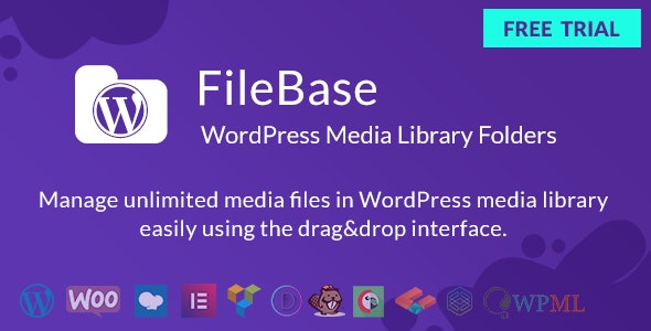 FileBase v1.2.2 – Ultimate Media Library Folders for WordPress