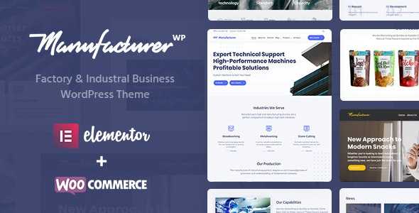 Manufacturer v1.1.8 – Factory and Industrial WordPress Theme