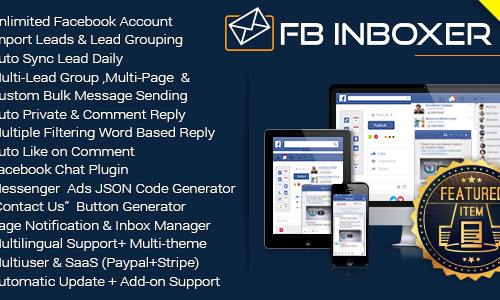 Download FB Inboxer v4.2 – Master Facebook Messenger Marketing Software