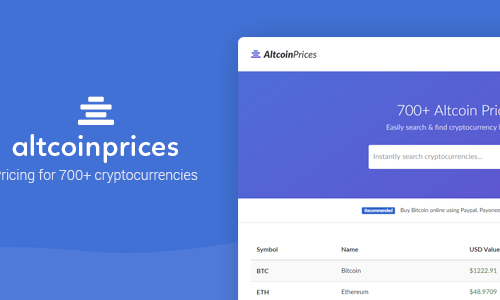 Download Altcoin Prices – 700+ Cryptocurrency Prices