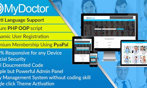 Download MyDoctor – Bootstrap Doctor Directory CMS Script