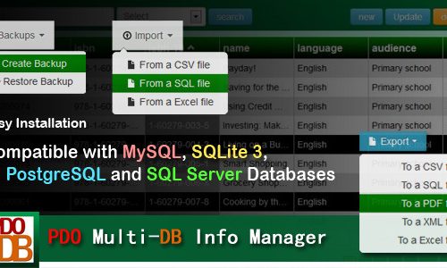 Download PDO Multi-DB Info Manager