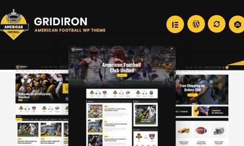 Download Gridiron v1.0.2 – American Football & NFL Superbowl Team WordPress Theme