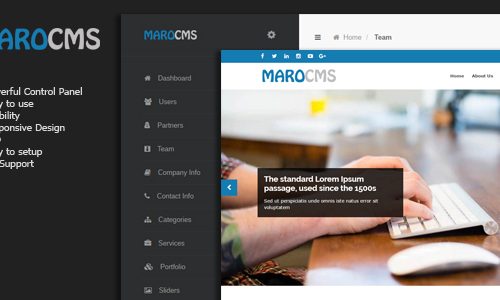 Download MaroCMS v2.0 – Business CMS
