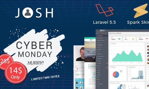 Download Josh v5.8 – Laravel Admin Template + Front End + CRUD