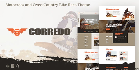 Corredo v1.1.2 – Bike Race & Sports Events WordPress Theme