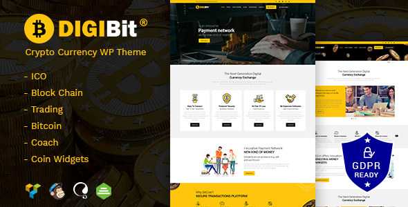 DigiBit v1.5 – Cryptocurrency Mining WordPress Theme