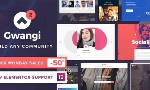 Download Gwangi v2.2.1 – PRO Multi-Purpose Membership, Social Network & BuddyPress Community Theme