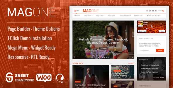MagOne v6.8 – Newspaper & Magazine WordPress Theme