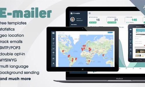 Download E-mailer v1.16 – Newsletter & Mailing System with Analytics + GEO location