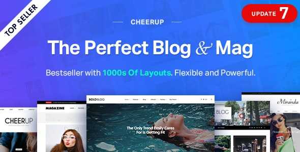 CheerUp v7.0.4 – Blog / Magazine – WordPress Blog Theme