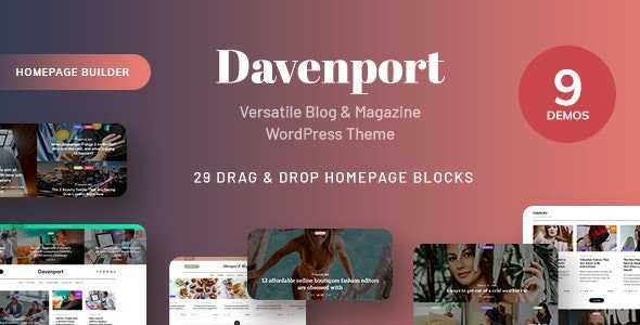 Davenport v1.2.4 – Versatile Blog and Magazine WordPress Theme