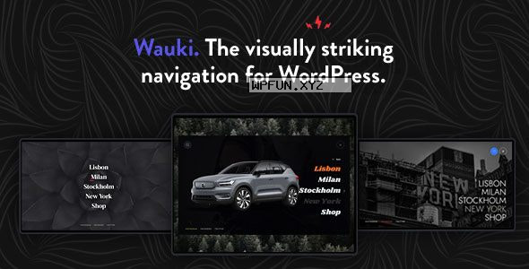 Wauki v1.0 – Fullscreen WordPress Menu