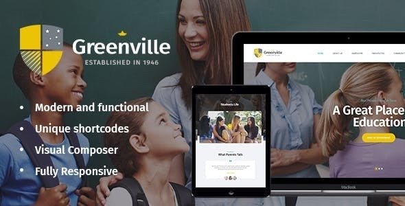 Greenville v1.3.2 – A Private School WordPress Theme
