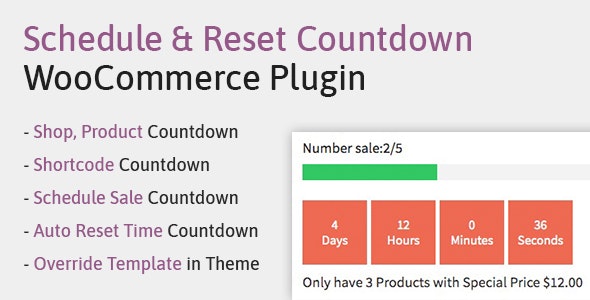 WooCP v1.0.0 – Schedule, Reset Countdown Plugin WooCommerce