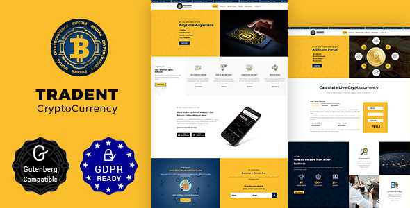 Tradent v1.7 – Bitcoin, Cryptocurrency Theme