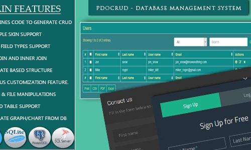 Download PDO Crud v2.6 – Advanced PHP CRUD application (Database Management System)