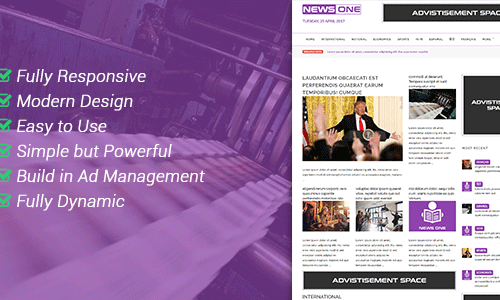 Download NewsOne – Creative Solution For Newspaper Magazine & Blog