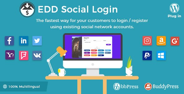 Easy Digital Downloads – Social Login v2.2.9