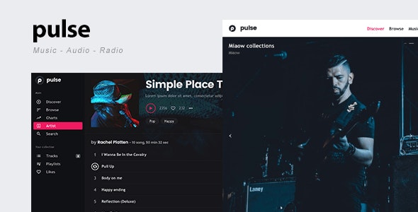 pulse v2.2.1 – Music, Audio, Radio WordPress Theme