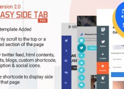 Easy Side Tab Pro v2.0.1 – Responsive Floating Tab Plugin For WordPress