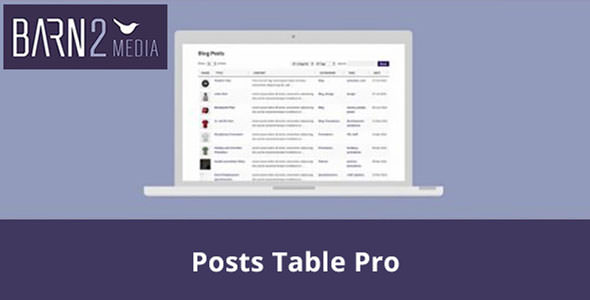 Barn2 Media Posts Table Pro v2.1.4