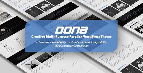 DONA v3.0 – Creative Multi-Purpose Parallax WordPress Theme